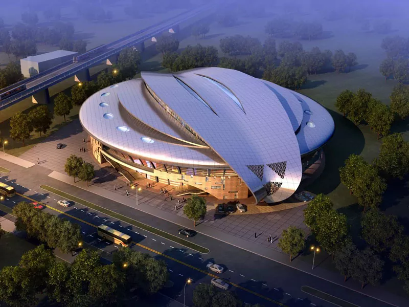 Prefab Stadium Ikole pẹlu Irin Be